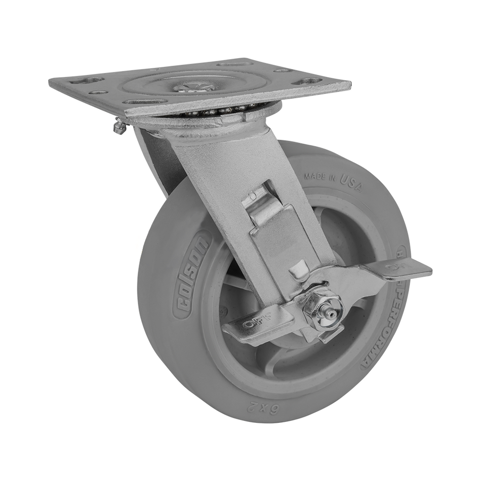 6" x 2" Colson Performa Wheel Swivel Caster 450 lbs. Capacity