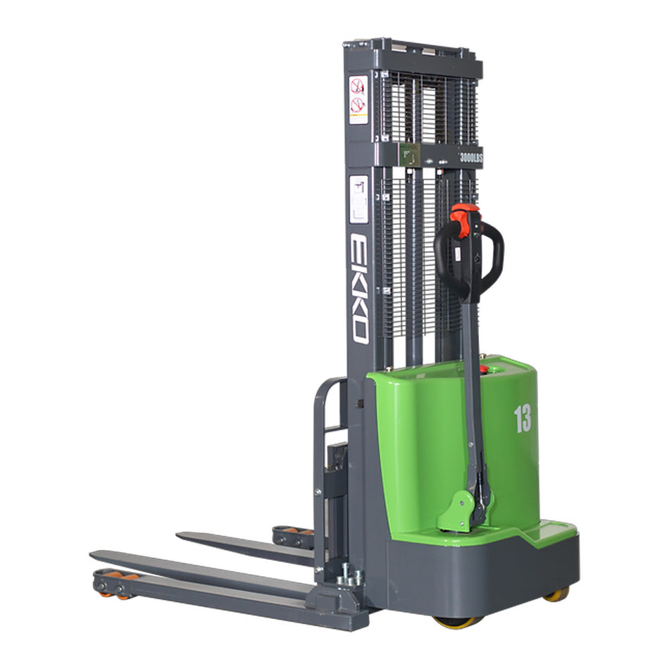 EKKO EB13C-Li Lithium Straddle Stacker 2800 lb Cap.