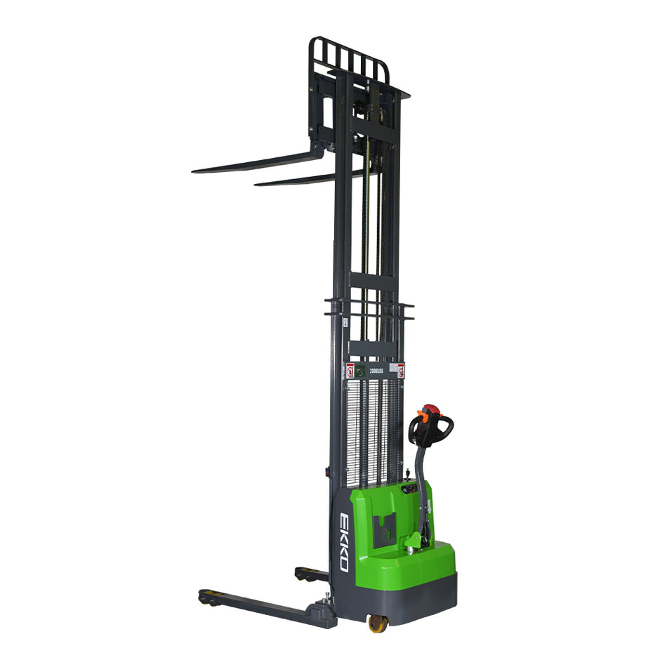 High-Capacity Electric Lithium Straddle Stacker with Side Shift - EB14CS-LI