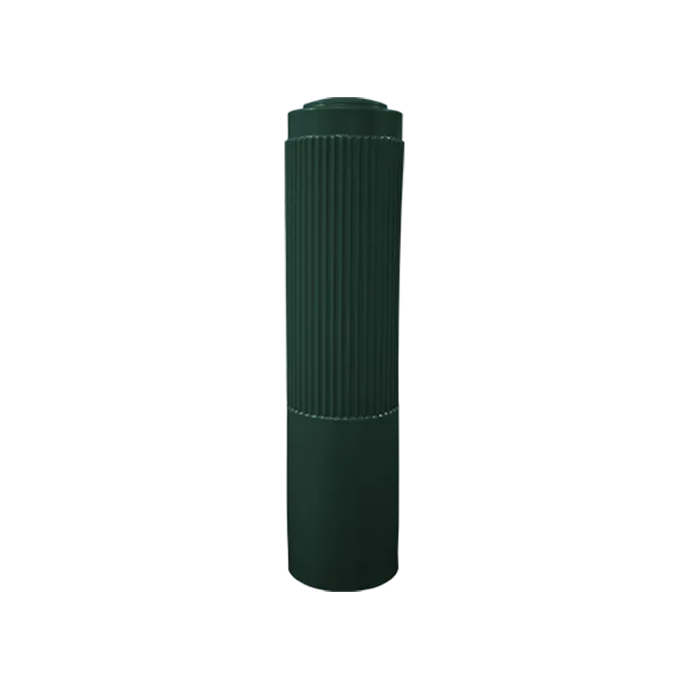 Ribbed Decorative Bollard Covers for 10 Inch Pipe - S4 Bollards