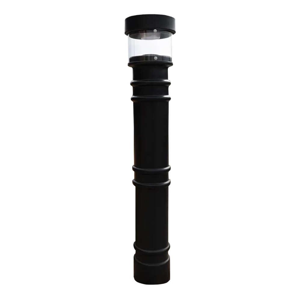 Hard Wired Lighted Bollard Covers for 4" and 6" Pipe - S4 Bollards