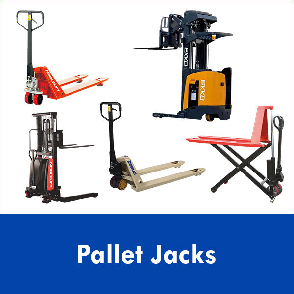 (Pallet Jacks Image) We have serviced the casino, material, and food handling industry here in Las Vegas for over 45 years with the highest quality industrial pallet jacks around. We currently offer all of Wesco's, NobleLift, Giant Move, and Ekko Lift
