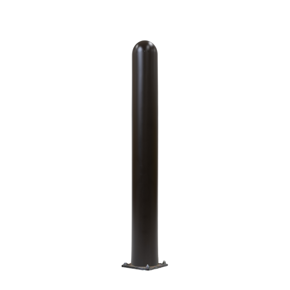 Brown Steel Bollard and Cover