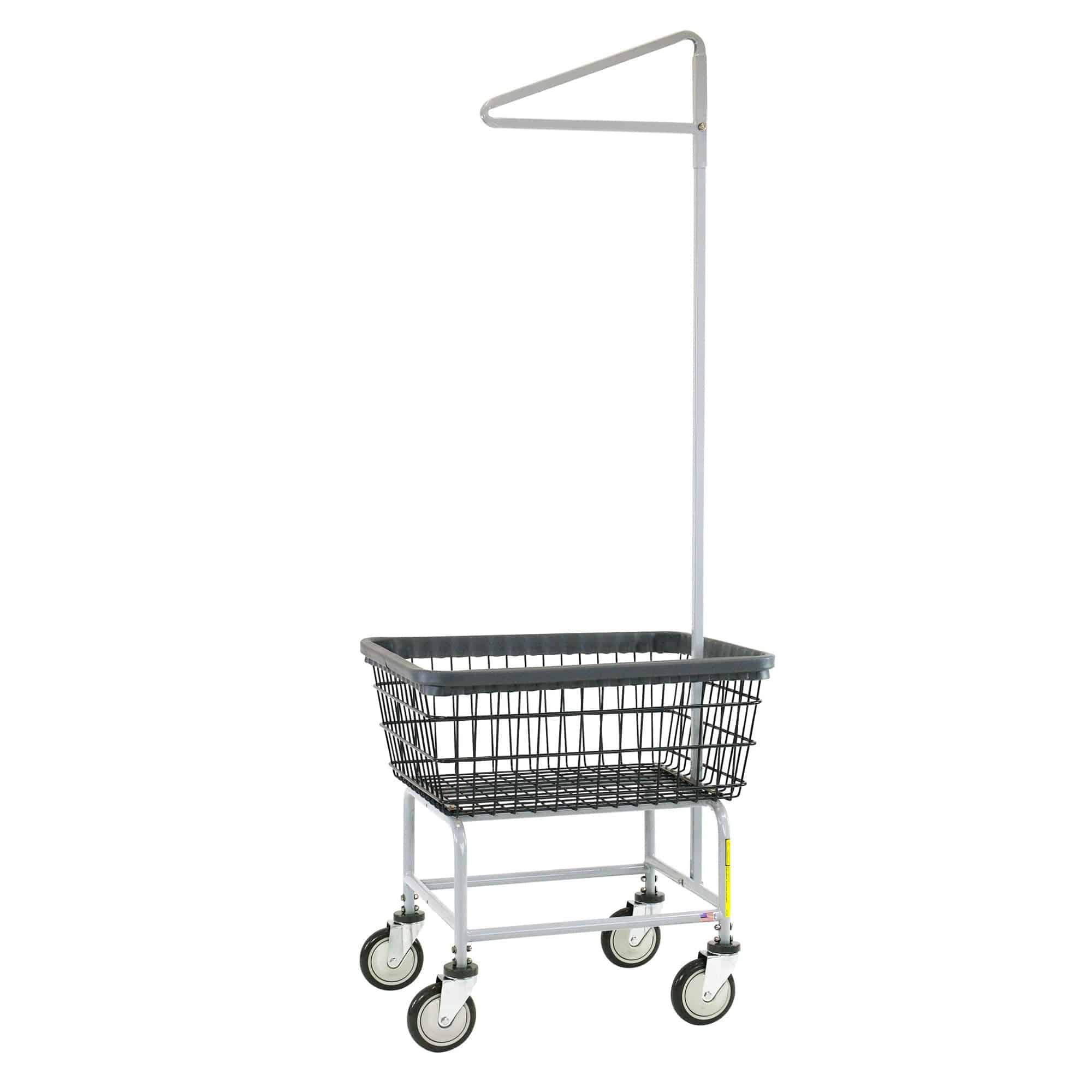 Laundry Cart with Single Pole Rack Source 4 Industries