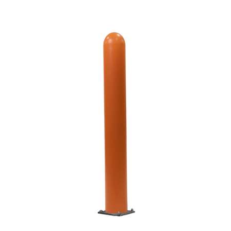 Orange Steel Bollard and Cover