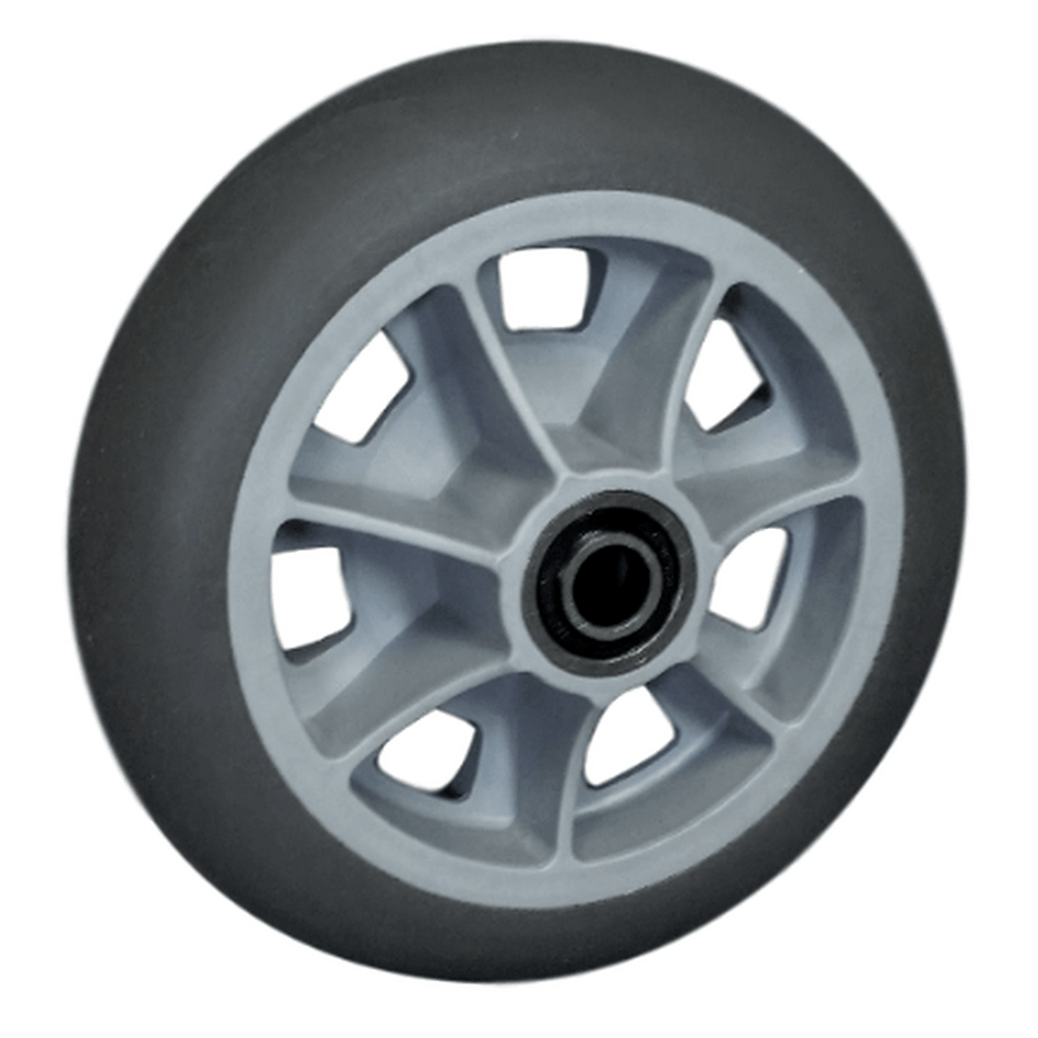 8" B&P ProFlex Hand Truck Wheel Offset Hub Precision Bearing - B&P Manufacturing