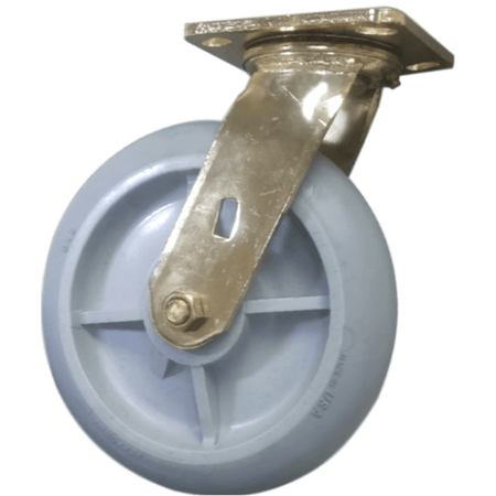 8" x 2" Thermo-Pro Wheel Brass Plated Swivel Caster - 550 lbs. capacity - Durable Superior Casters