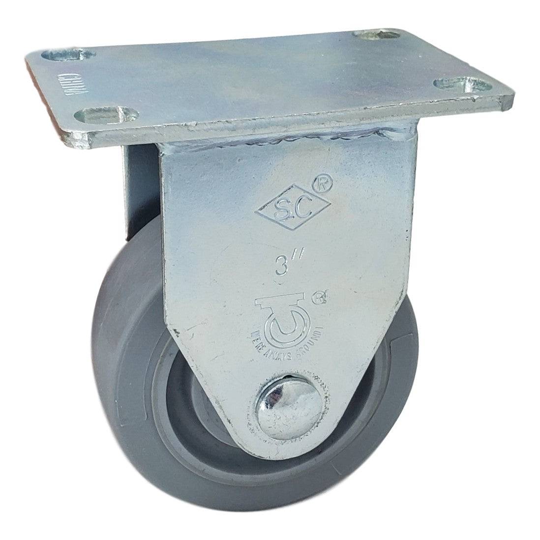 3" x 1-1/4" Nomadic Wheel Rigid Caster - 300 lbs. Capacity - Durable Superior Casters