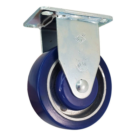 4" x 1-1/4" Polyon Aluminum Wheel Rigid Caster - 380 lbs. Capacity - Durable Superior Casters