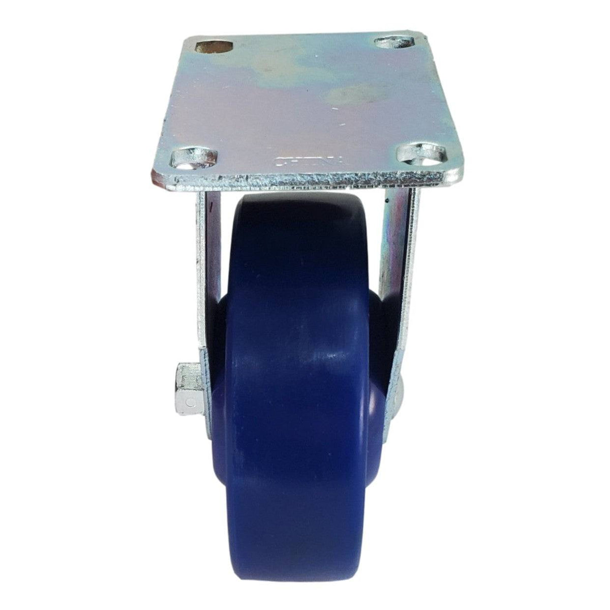 4" x 1-1/4" Polyon Aluminum Wheel Rigid Caster - 380 lbs. Capacity - Durable Superior Casters