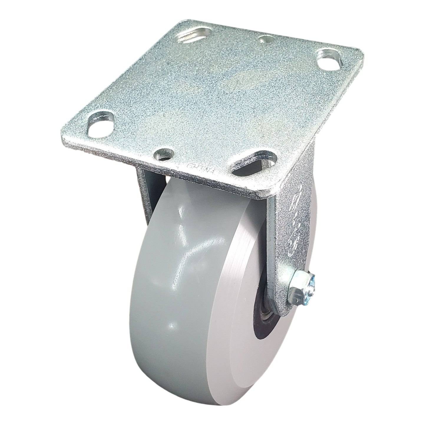 6" x 2" Ergolastomer Wheel Rigid Caster - 1250 lbs. Capacity - Durable Superior Casters