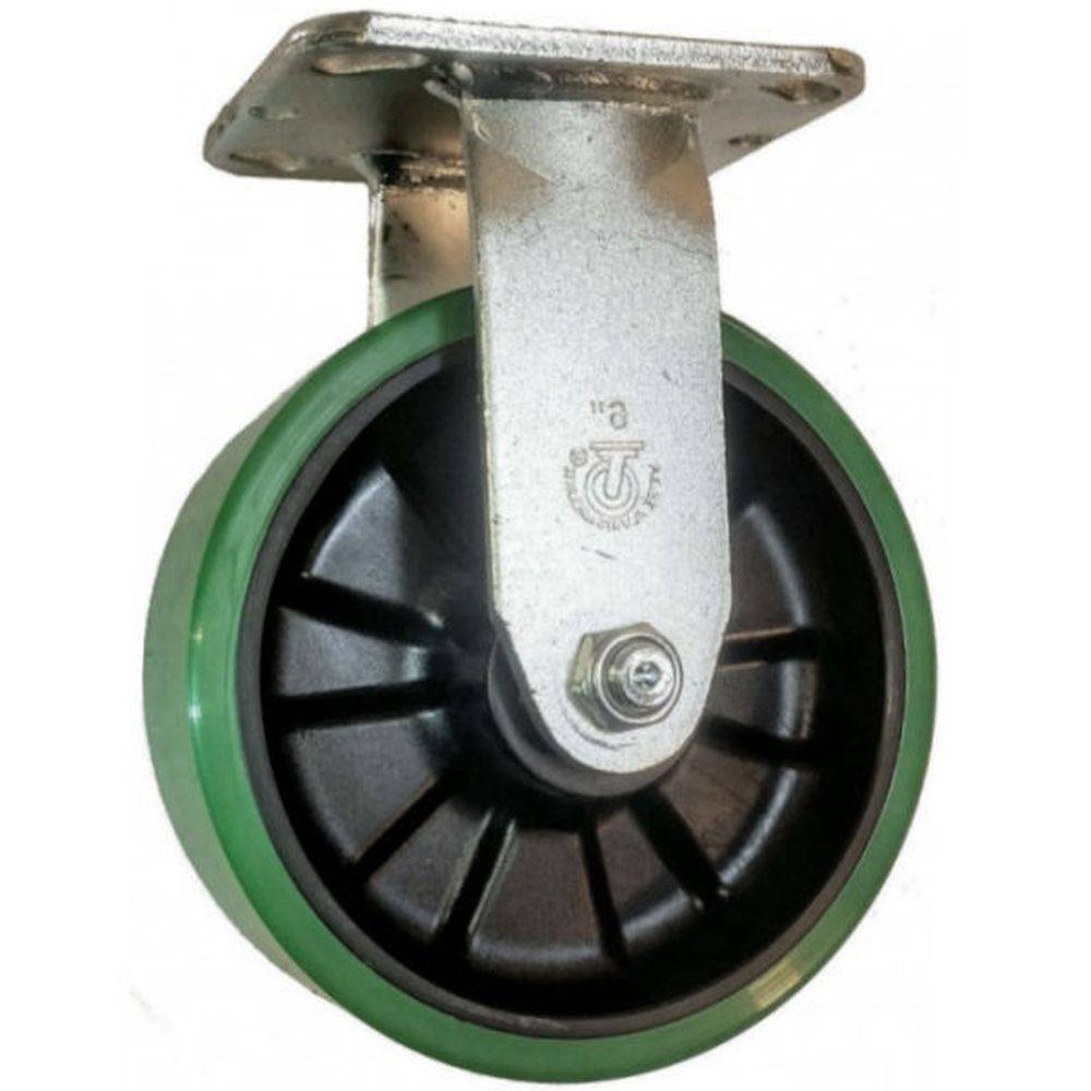 6" x 2" Polyon MaxRok Wheel Rigid Caster - 1200 lbs. Capacity - Durable Superior Casters