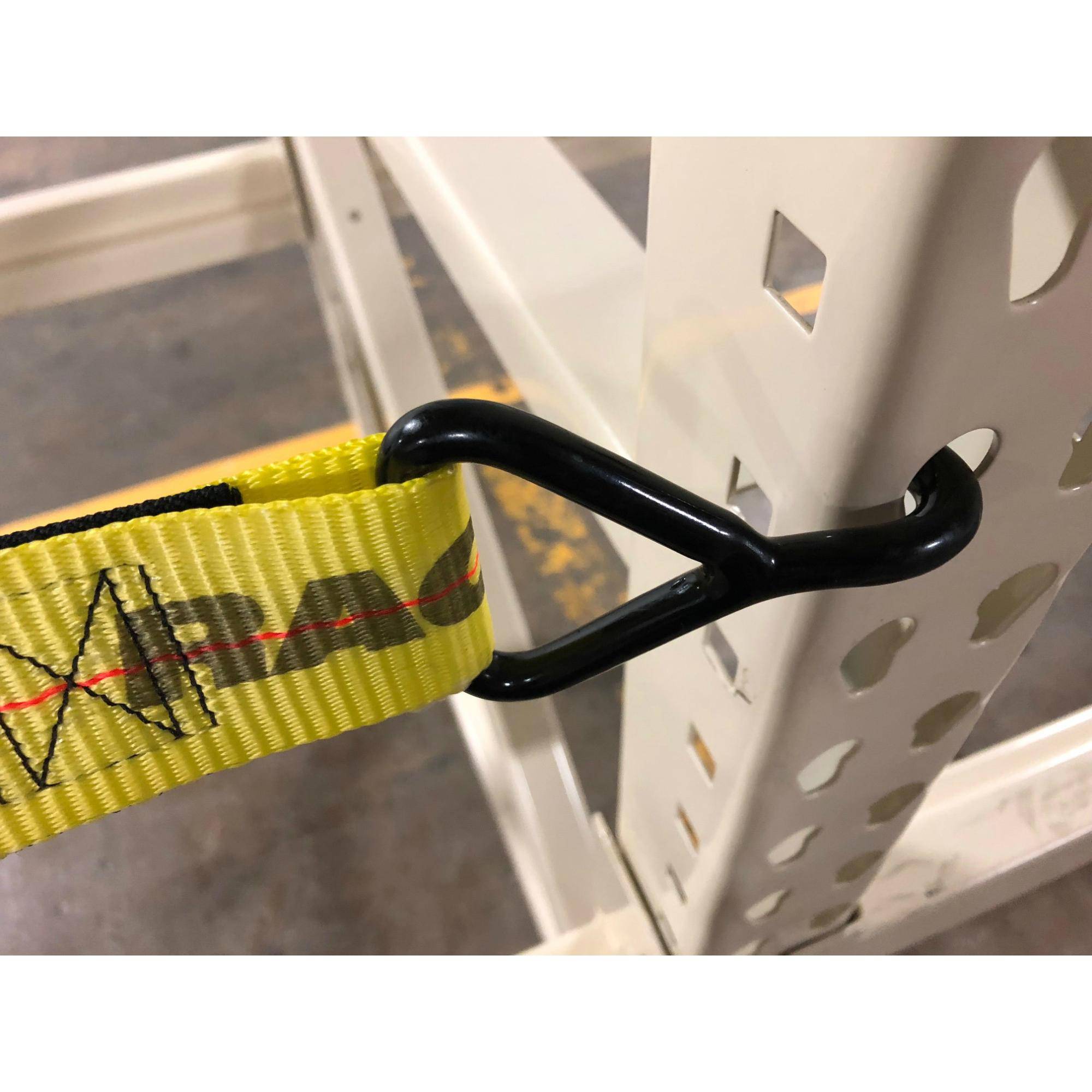 Pallet Rack Safety Straps - Standard/J-Hook Attachments - Adrian's Safety Solutions