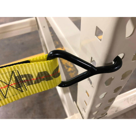 Pallet Rack Safety Straps - Standard/J-Hook Attachments - Adrian's Safety Solutions