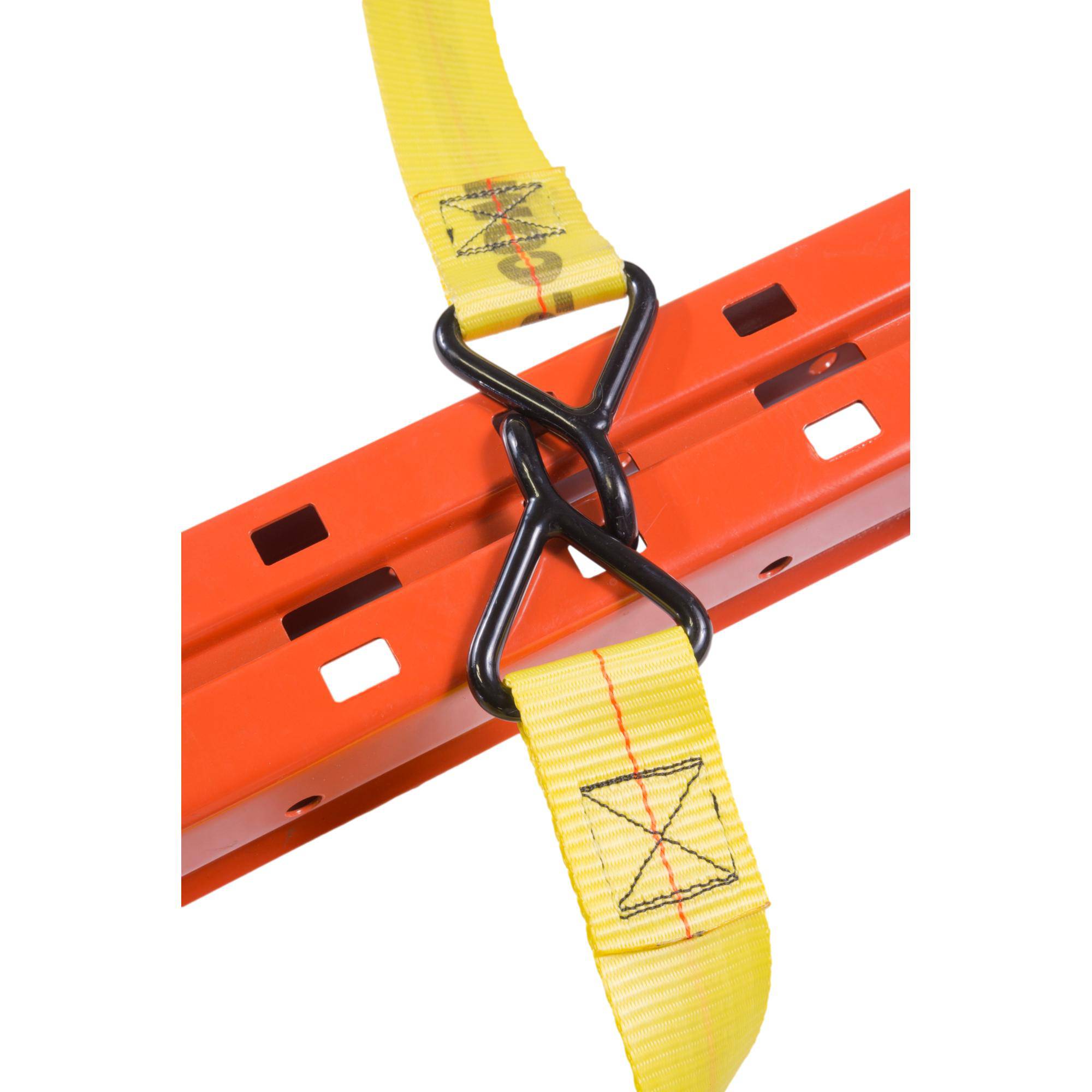 Pallet Rack Safety Straps - Standard/J-Hook Attachments - Adrian's Safety Solutions