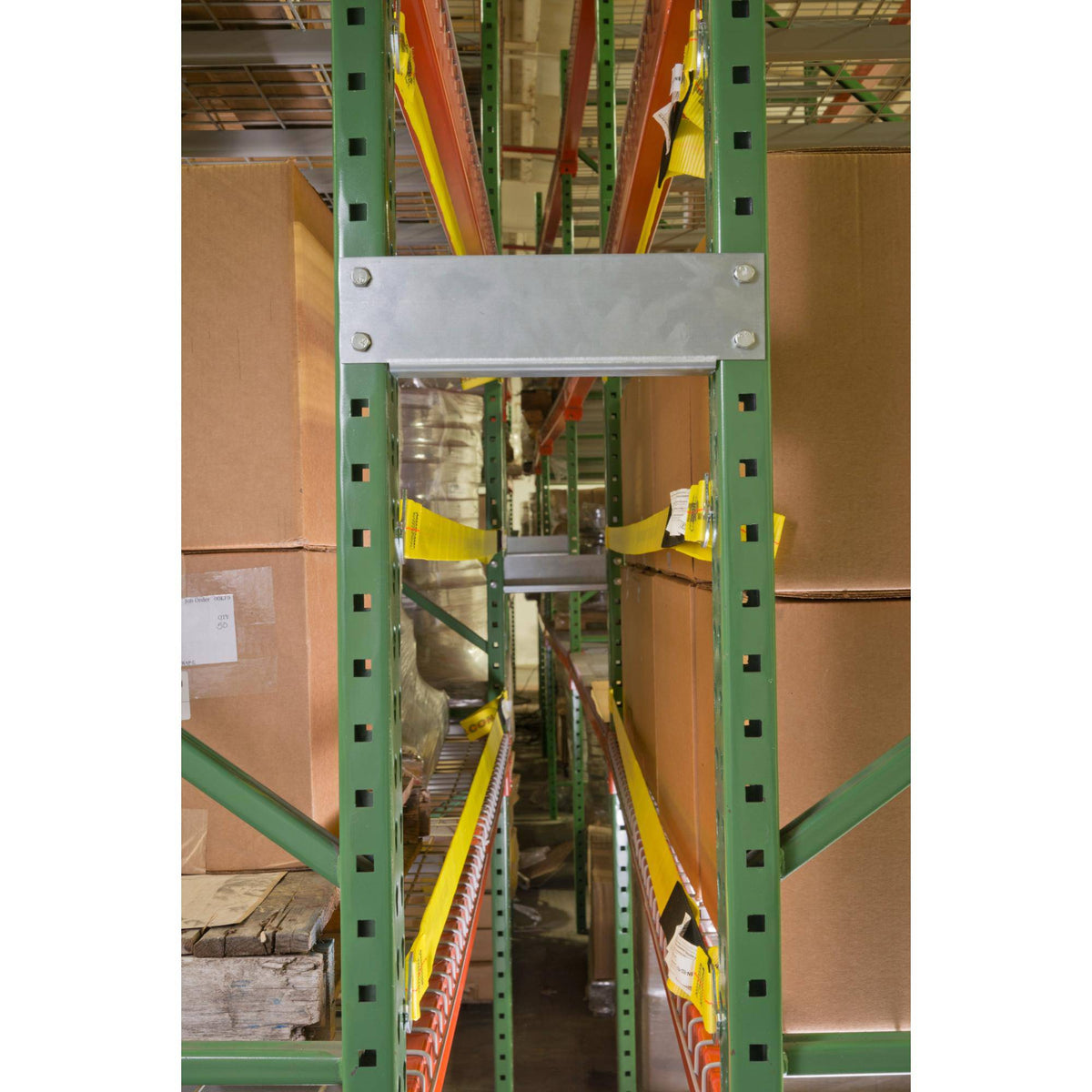 Pallet Rack Safety Straps - Standard/J-Hook Attachments - Adrian's Safety Solutions