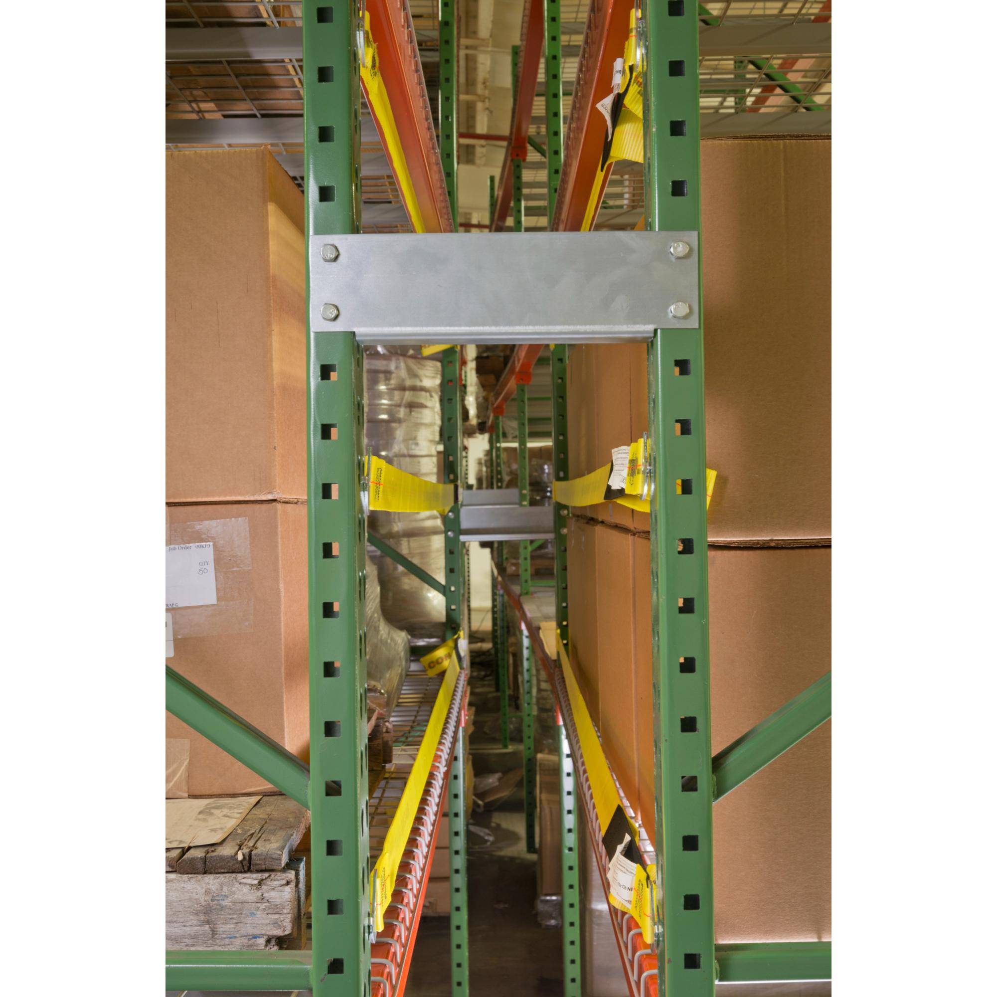 Pallet Rack Safety Straps - Standard/J-Hook Attachments - Adrian's Safety Solutions