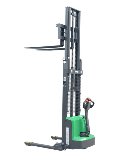 EKKO EB13E-LI Full Powered Straddle Stacker 2800 lb Capacity 119" Height - Ekko Lifts