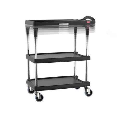 Metro - myCart Plus Series 2- and 3-Shelf Height-Adjustable Utility Cart - Metro