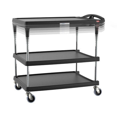 Metro - myCart Plus Series 2- and 3-Shelf Height-Adjustable Utility Cart - Metro
