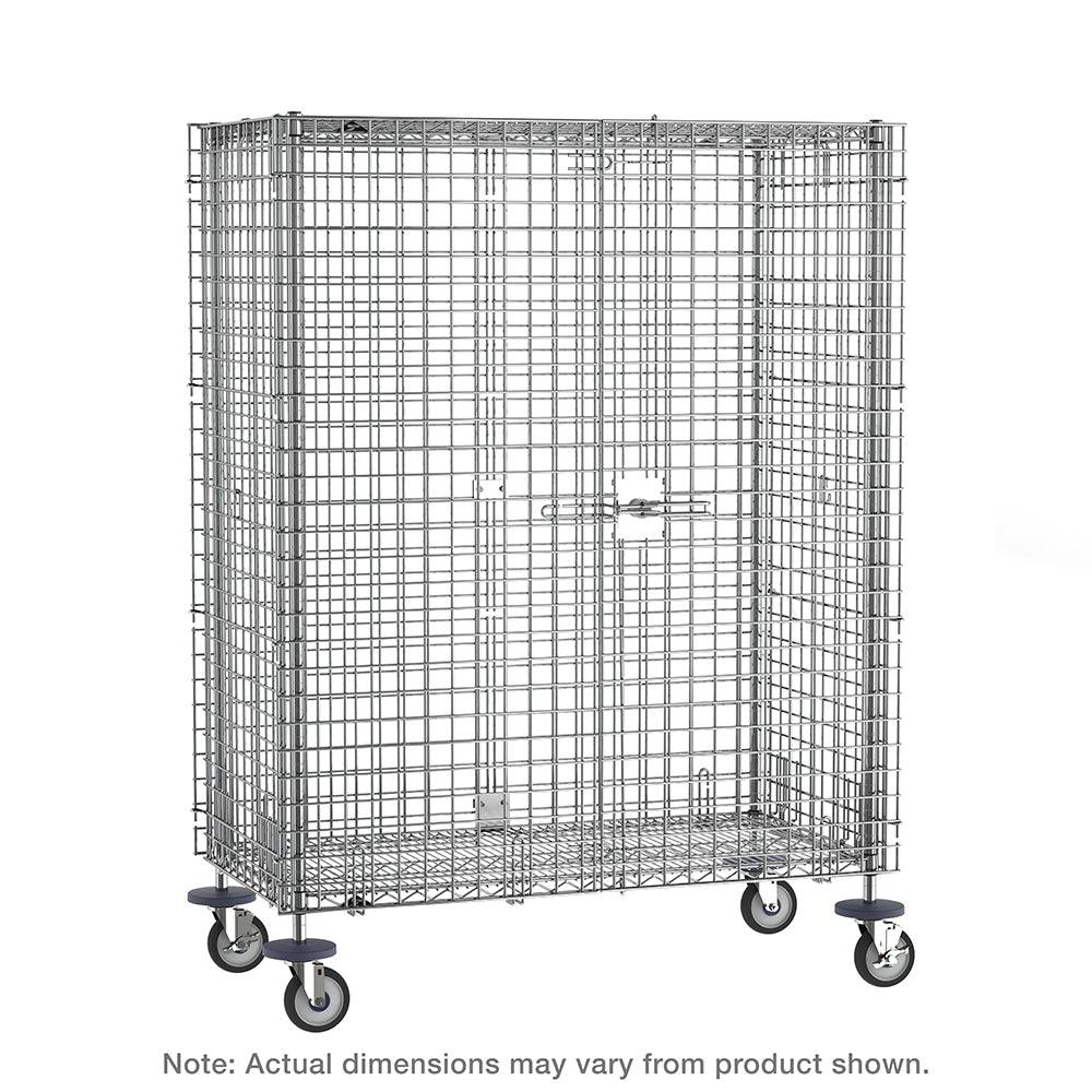 Metro Super Erecta Mobile Security Shelving Unit With Brakes - Metro