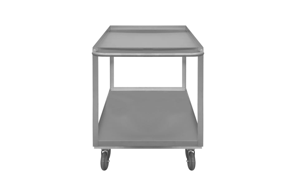 Stainless Steel Stock Cart, 2 Shelves - Durham