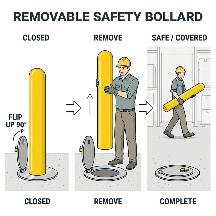 Removable bollards buying guide: when to use them