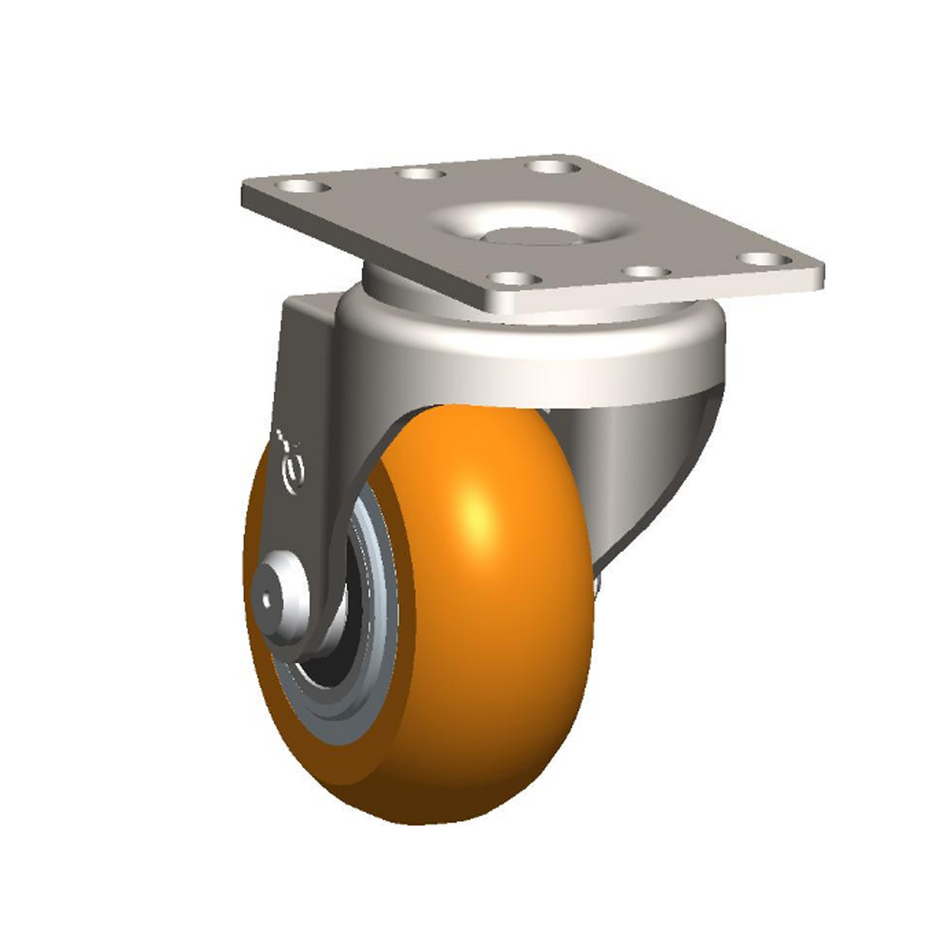 3" x 1-1/4" Ultra Flex Donut Light/Medium Duty Swivel Caster - 13UX30GO6206YY - Durable Superior Casters