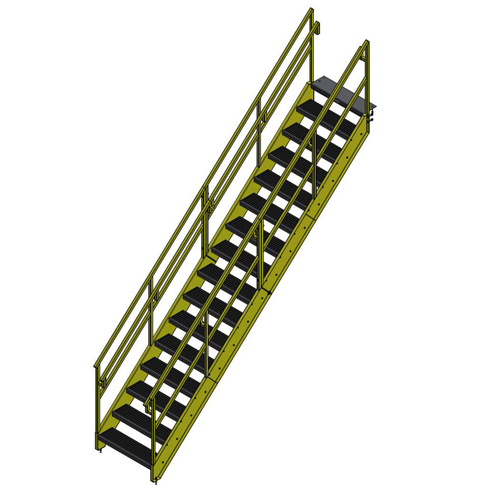 Bluff OSHA Stairway - 11 to 16 Steps - Bluff Manufacturing