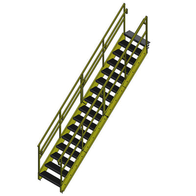 Bluff OSHA Stairway - 11 to 16 Steps - Bluff Manufacturing