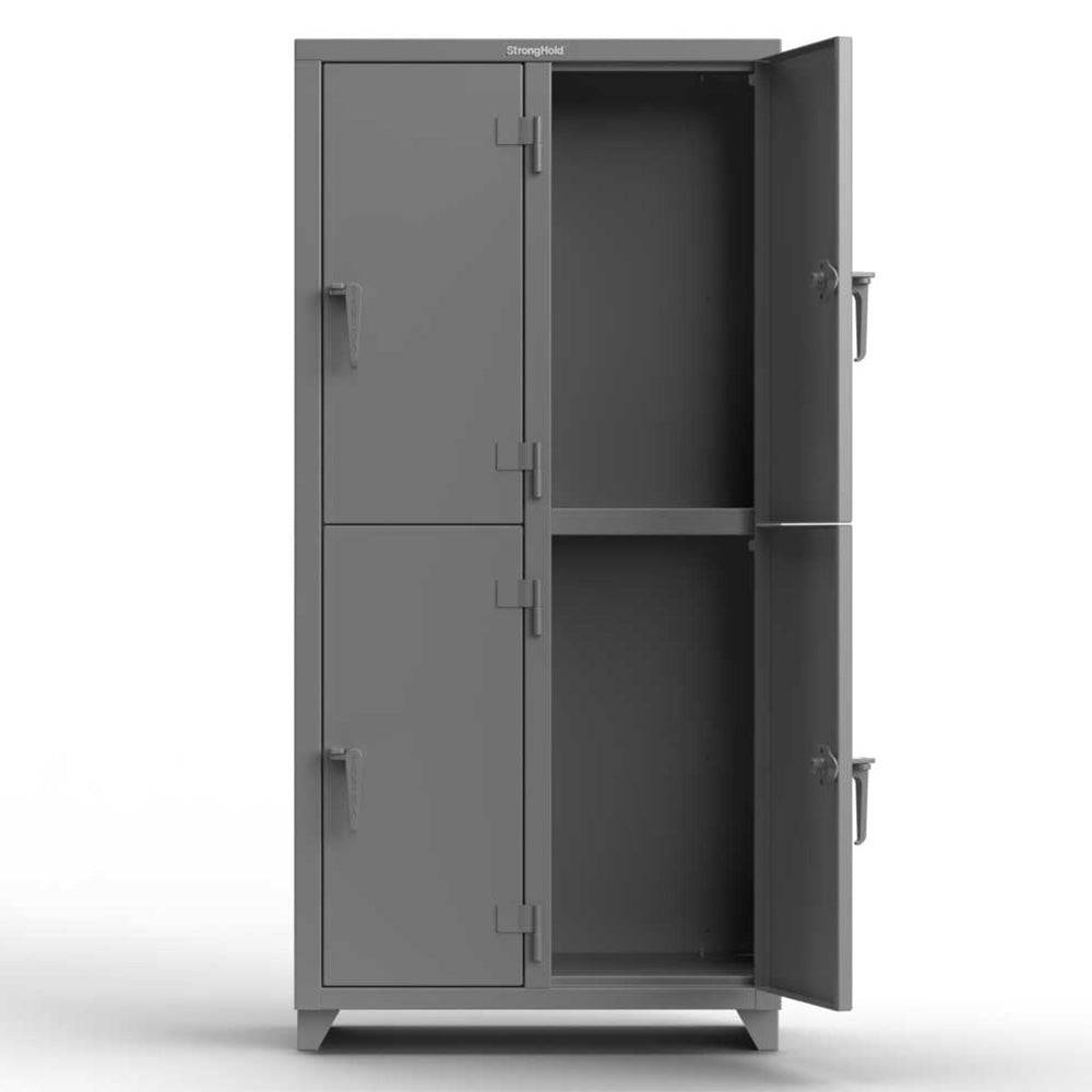Extra Heavy Duty 14 GA Double-Tier Locker - Strong Hold
