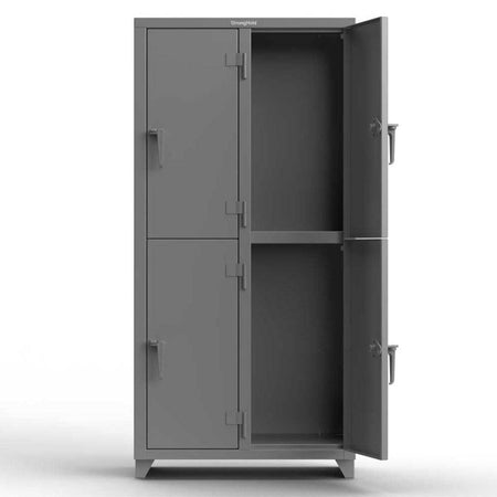 Extra Heavy Duty 14 GA Double-Tier Locker - Strong Hold
