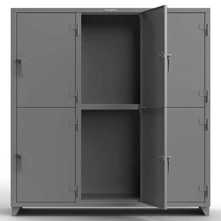 Extra Heavy Duty 14 GA Double-Tier Locker - Strong Hold