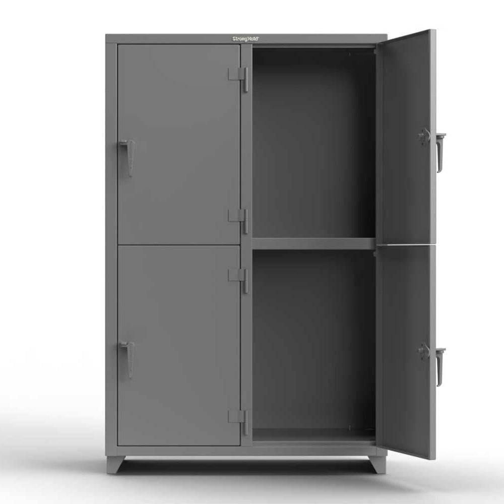 Extra Heavy Duty 14 GA Double-Tier Locker - Strong Hold