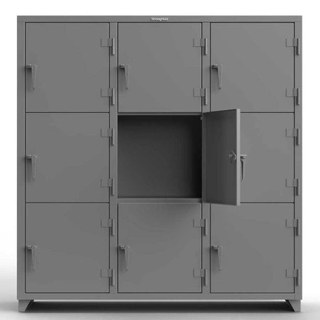 Extra Heavy Duty 14 GA Triple-Tier Locker - Strong Hold
