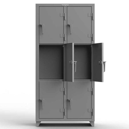Extra Heavy Duty 14 GA Triple-Tier Locker - Strong Hold