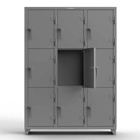 Extra Heavy Duty 14 GA Triple-Tier Locker - Strong Hold