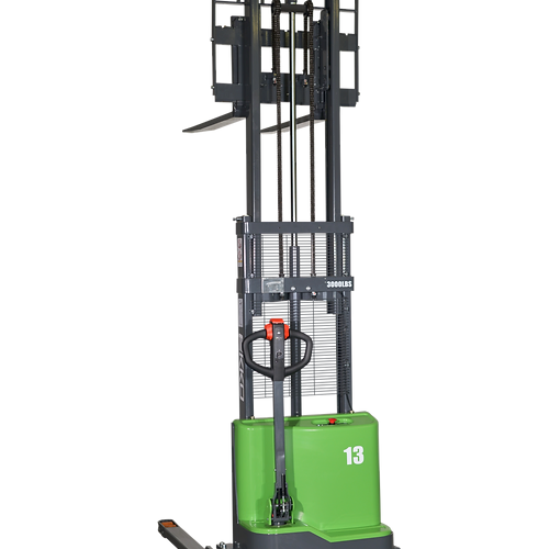 EKKO EB13C-98Li Lithium Straddle Stacker - 2800lb Capacity