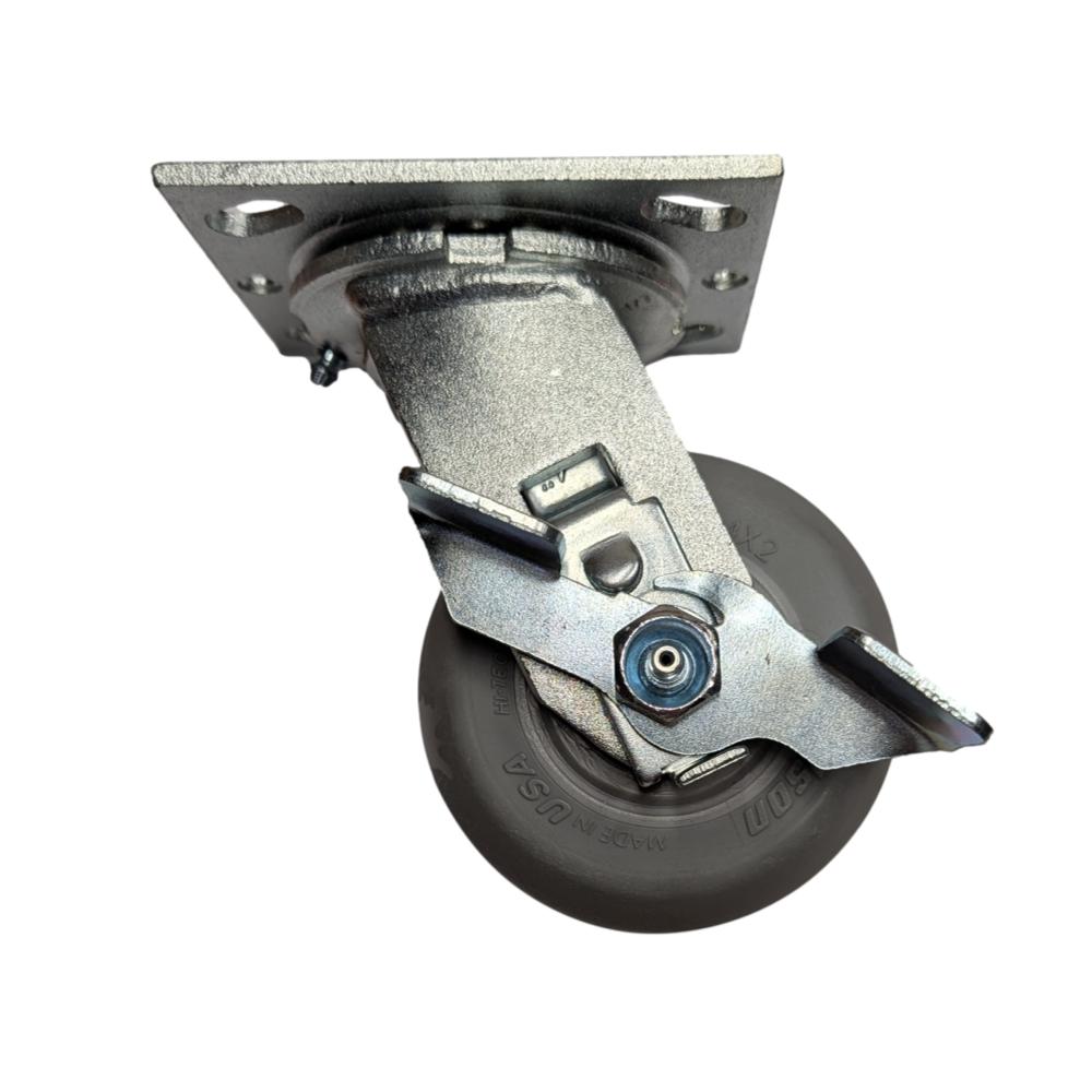 4" x 2" Colson Performa Swivel Caster w/ Top Lock Brake - 500 lbs. Cap. - Colson