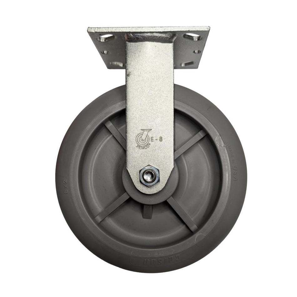 8" x 2" Colson Performa Wheel Rigid Caster - 600 lbs. Capacity