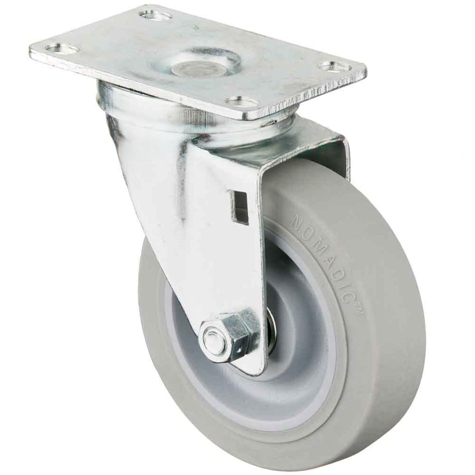 4" x 1-1/4" Food Service Grade Swivel Caster with Thermoplastic Wheel