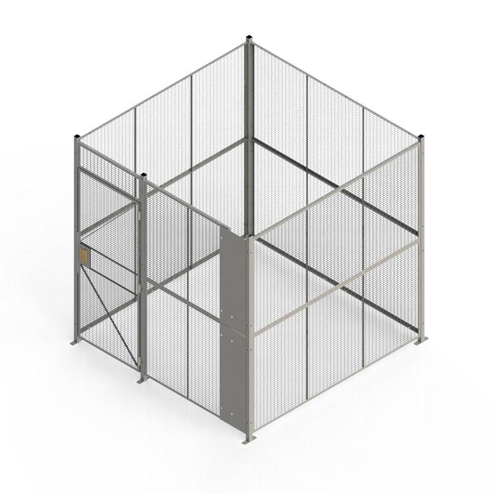 840 Spec Woven Wire Kits 4 Sided Partition Cage