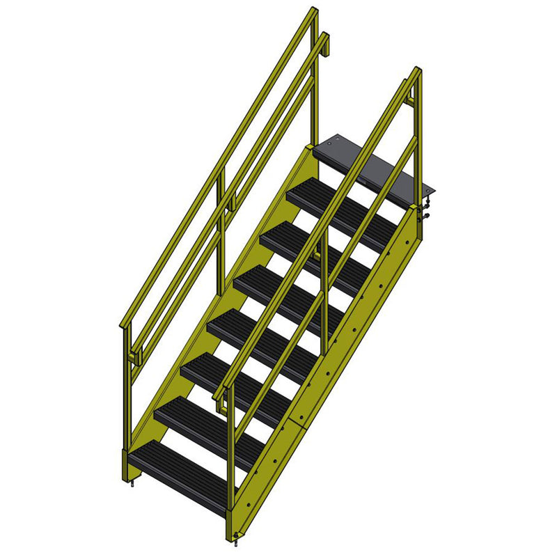 Bluff OSHA Stairway - 4 to 10 Steps - Bluff Manufacturing