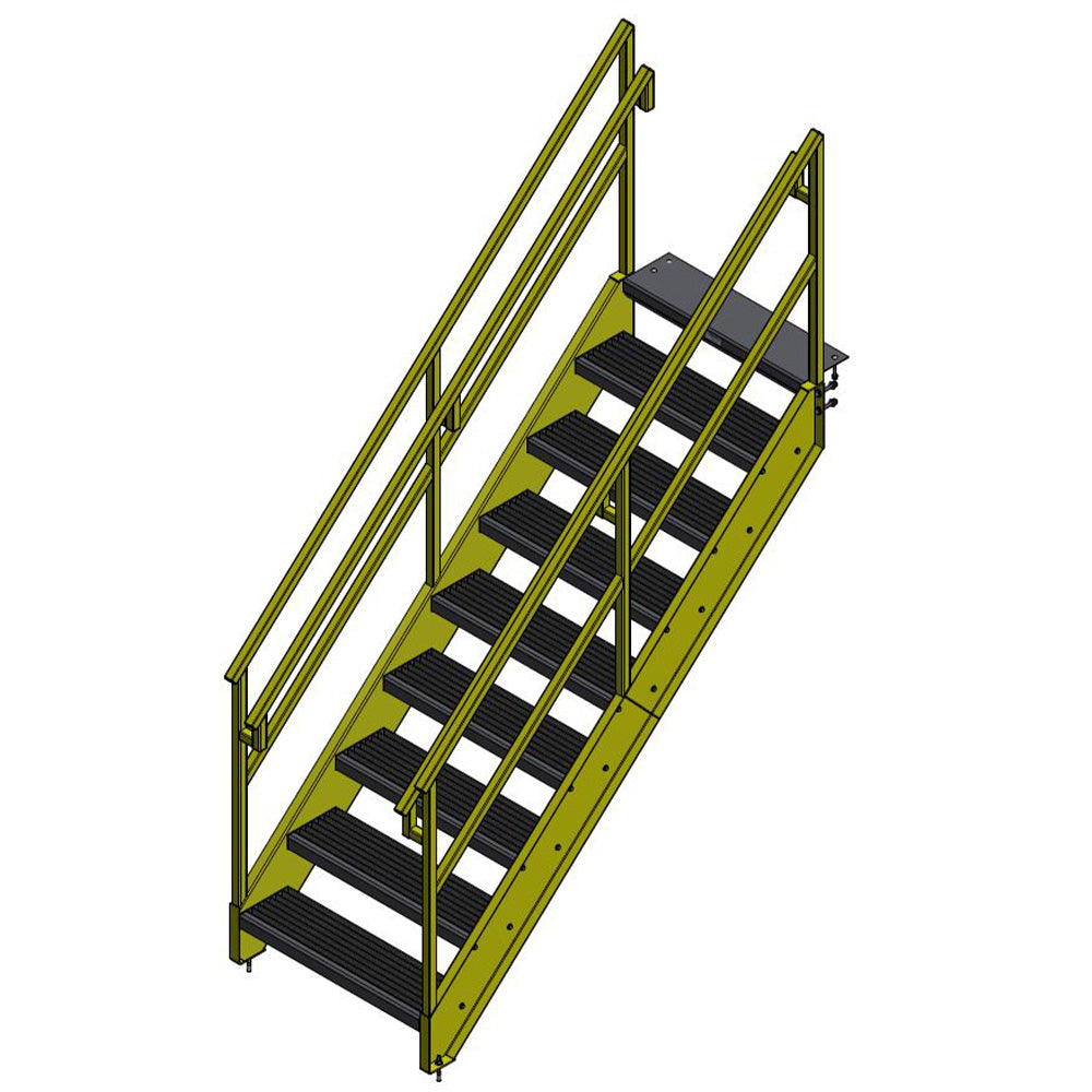 Bluff OSHA Stairway - 4 to 10 Steps - Bluff Manufacturing