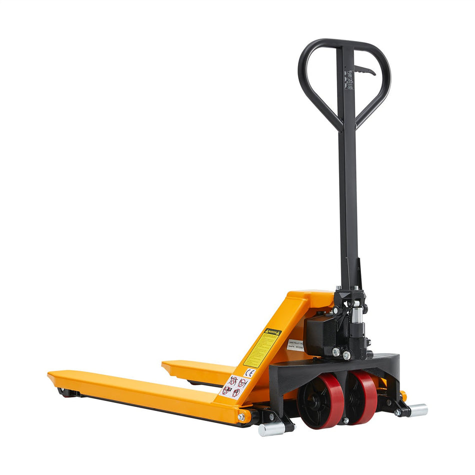 Pallet Jack Lift, 2200 lbs, 45"L x 21/27"W Fork