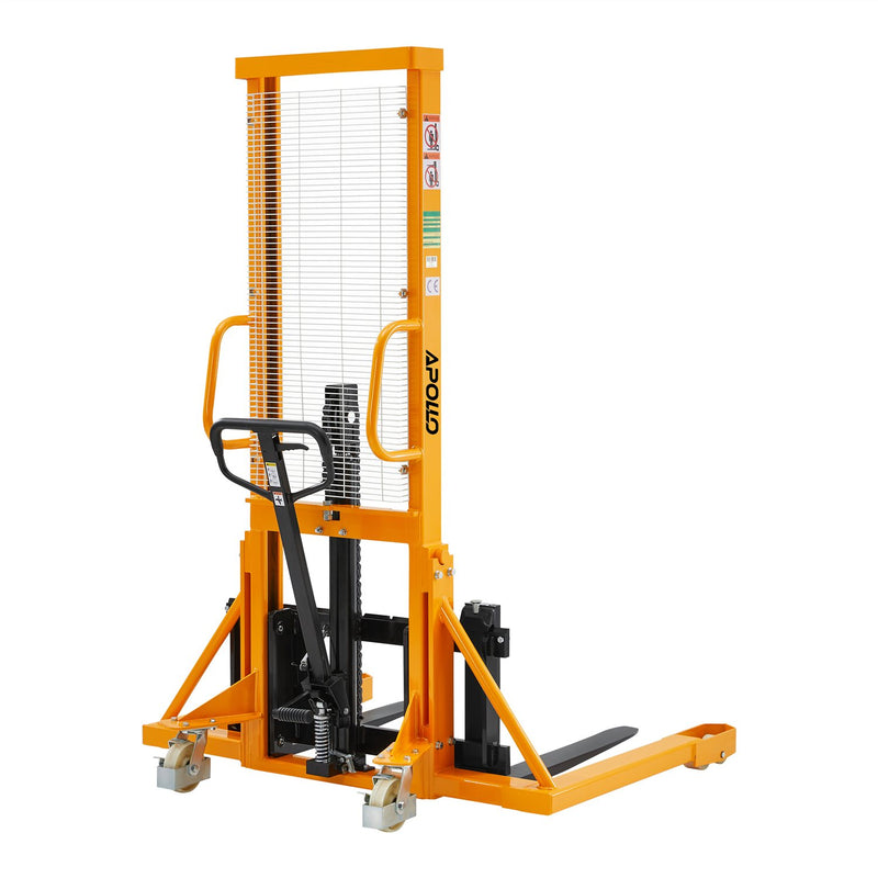 Straddle Legs Pallet Stacker, 1100-2200 lbs Capacity, 63