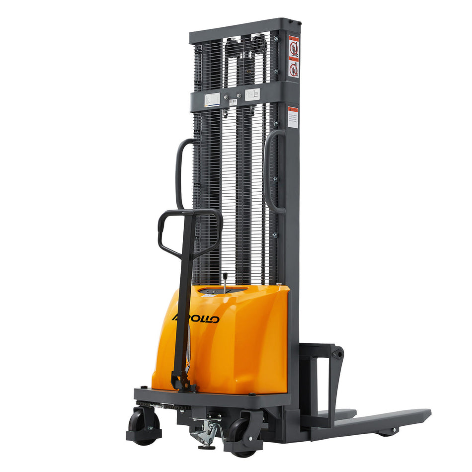 Power Lift Fixed Stacker, 3300 lbs Capacity, 98
