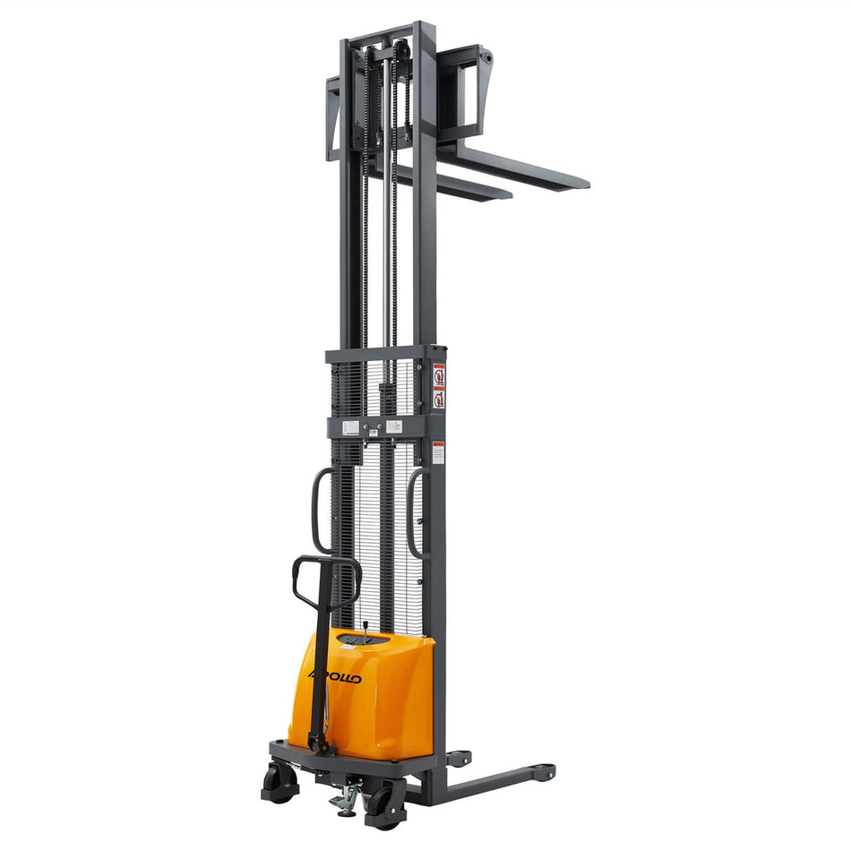 Power Lift Fixed Stacker, 3300 lbs Capacity, 98