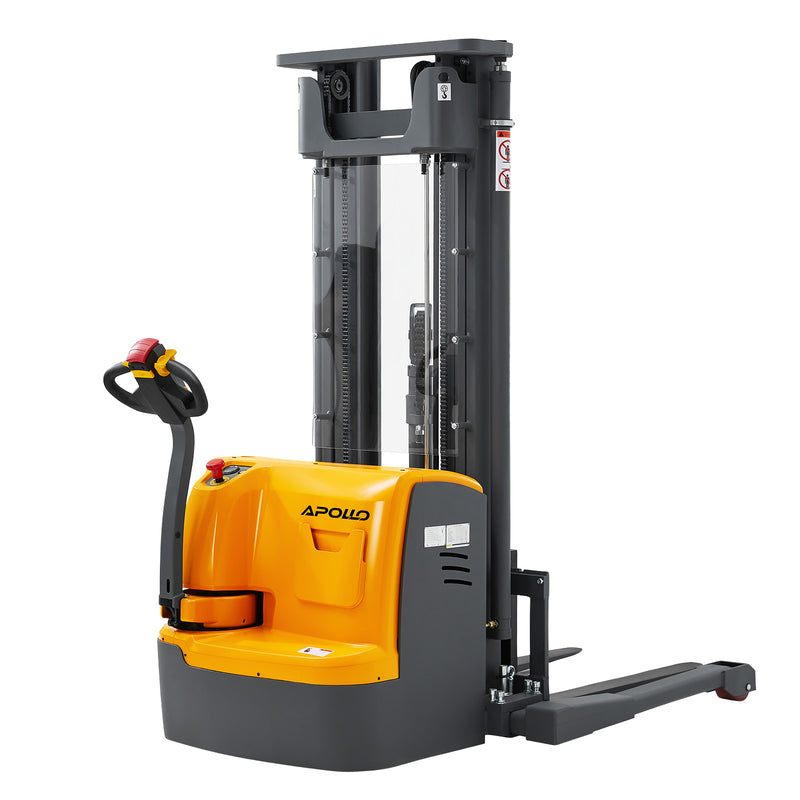 Op Machine Amazon Powered Forklift Full Electric Walkie Stacker, 3300 lbs Capacity ...