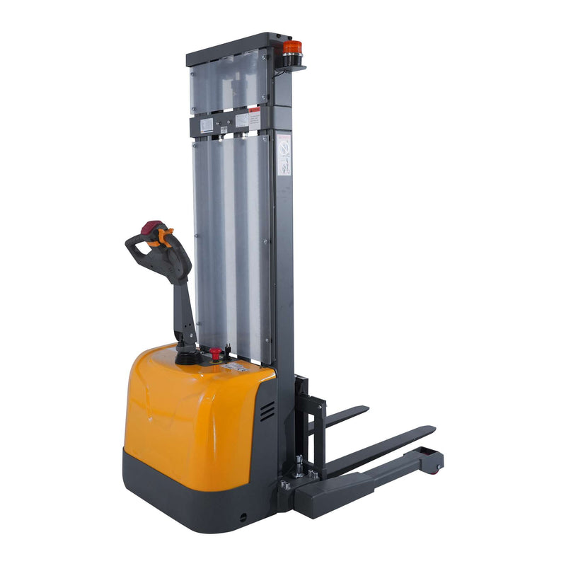 Full Electric Walkie Stacker 3300lbs Cap. Straddle Legs with 118in lifting